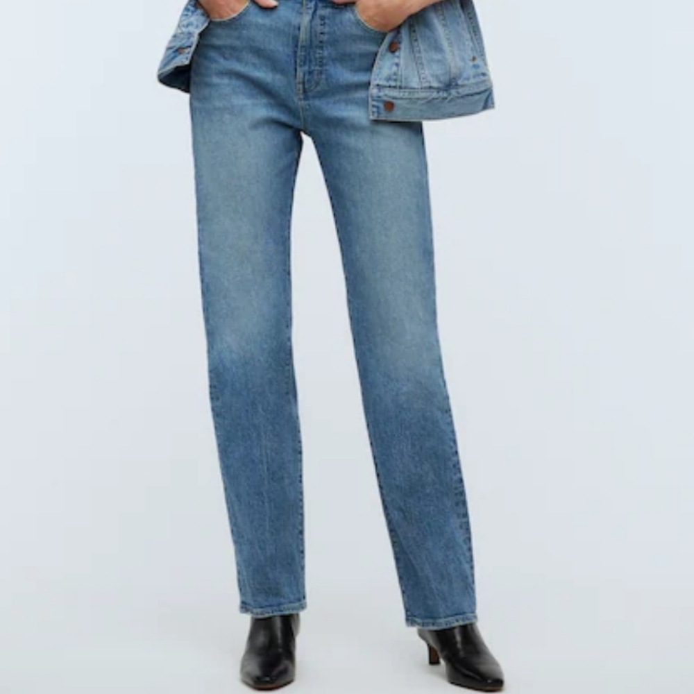 Madewell 90s Straight Leg Blue Jeans